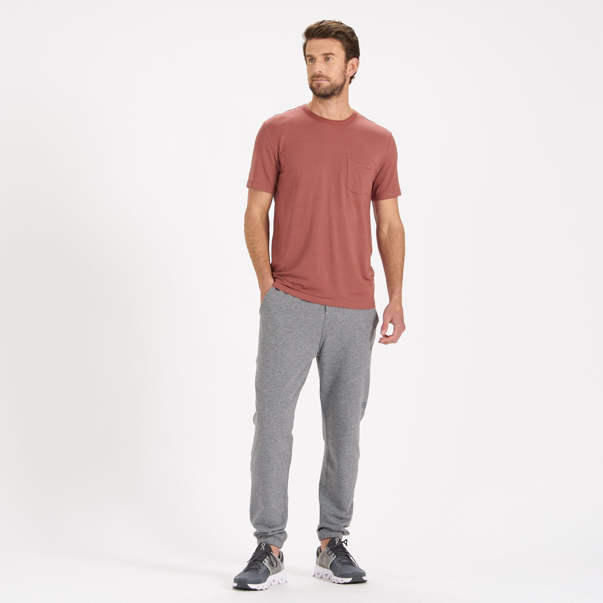 Linear Tech Tee | Red Clay sold by Vuori product image thumbnail 4