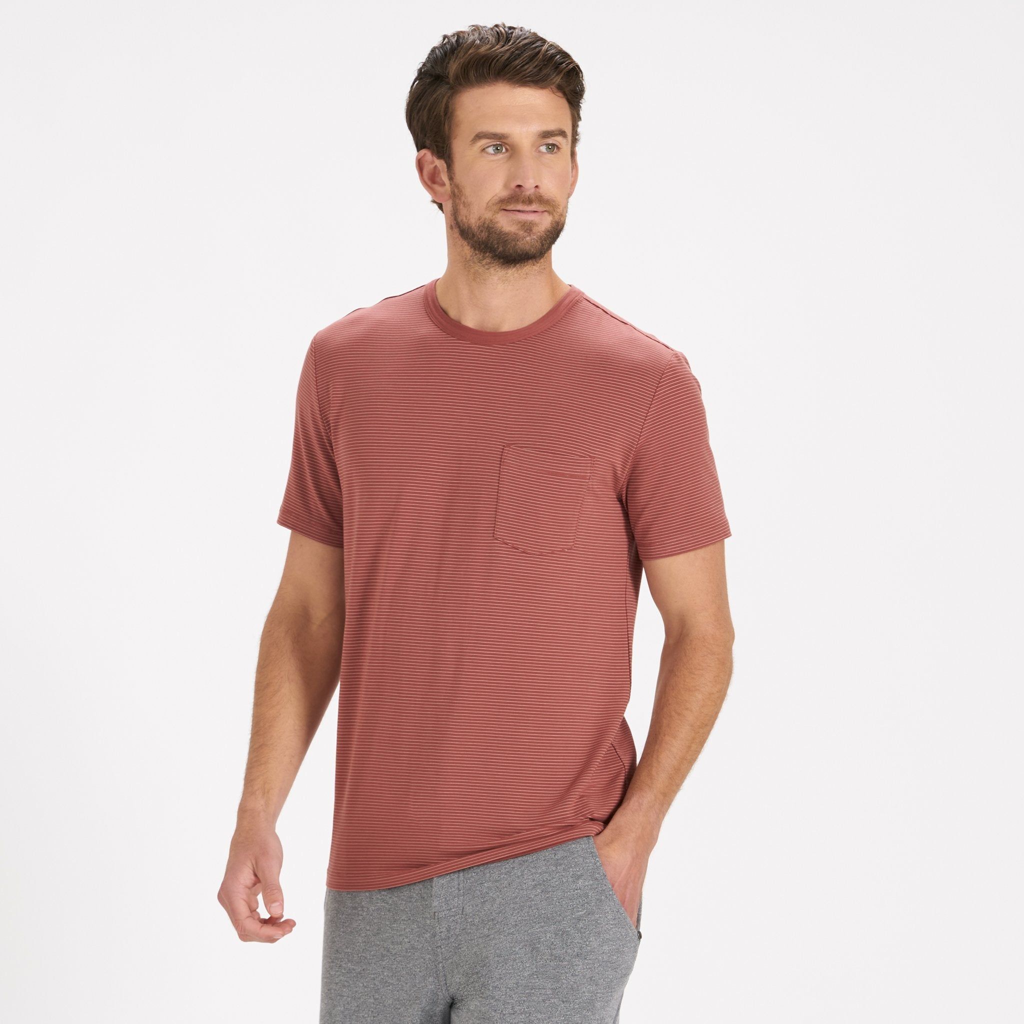 Linear Tech Tee | Red Clay sold by Vuori product image thumbnail 2