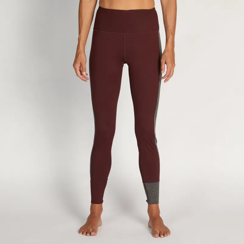 Asymmetric Block Legging | Bordeaux sold by Vuori