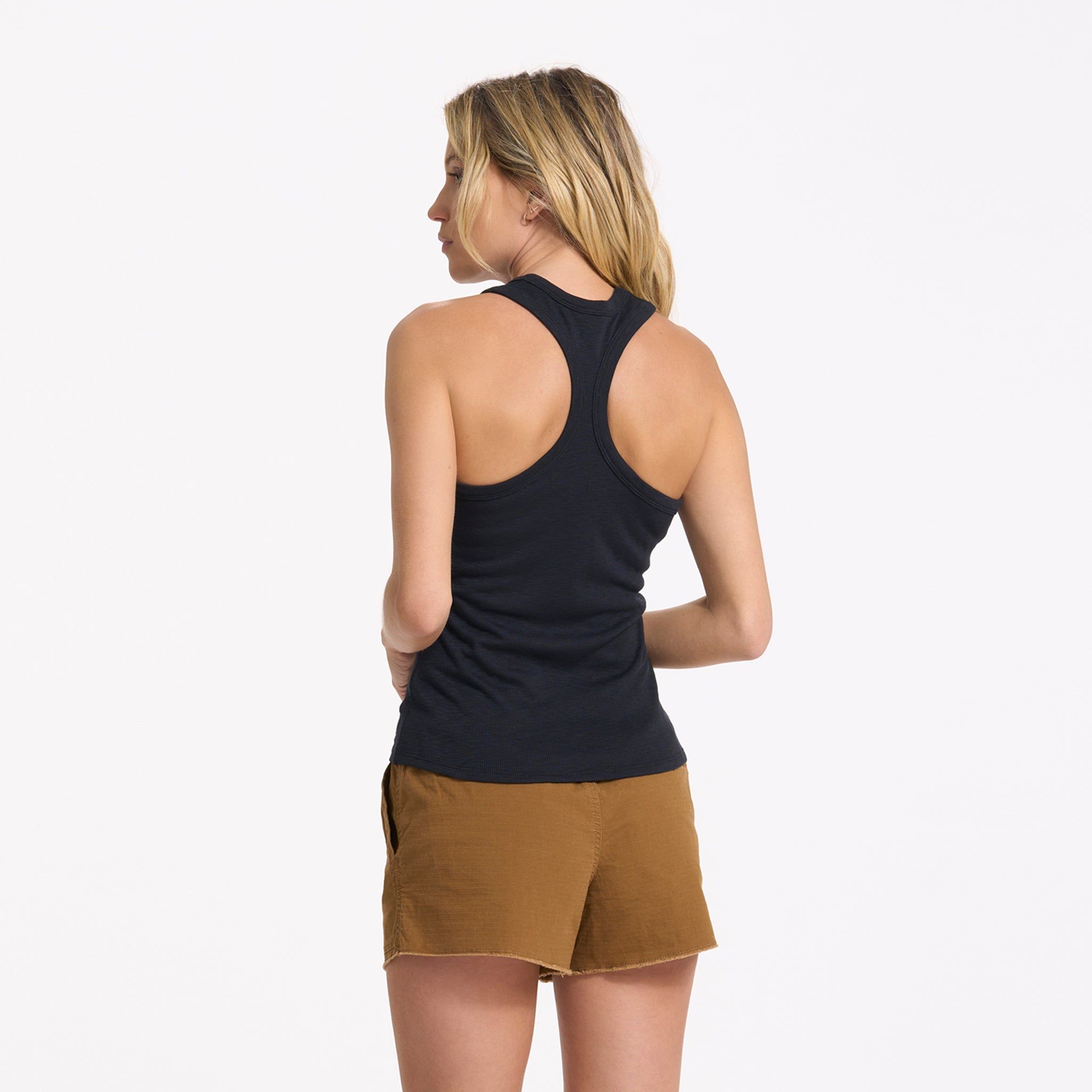 Sunrise High Neck Tank | Black sold by Vuori product image thumbnail 2