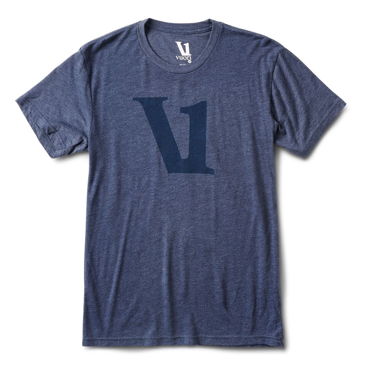 V1 Logo Tee | Navy Heather sold by Vuori