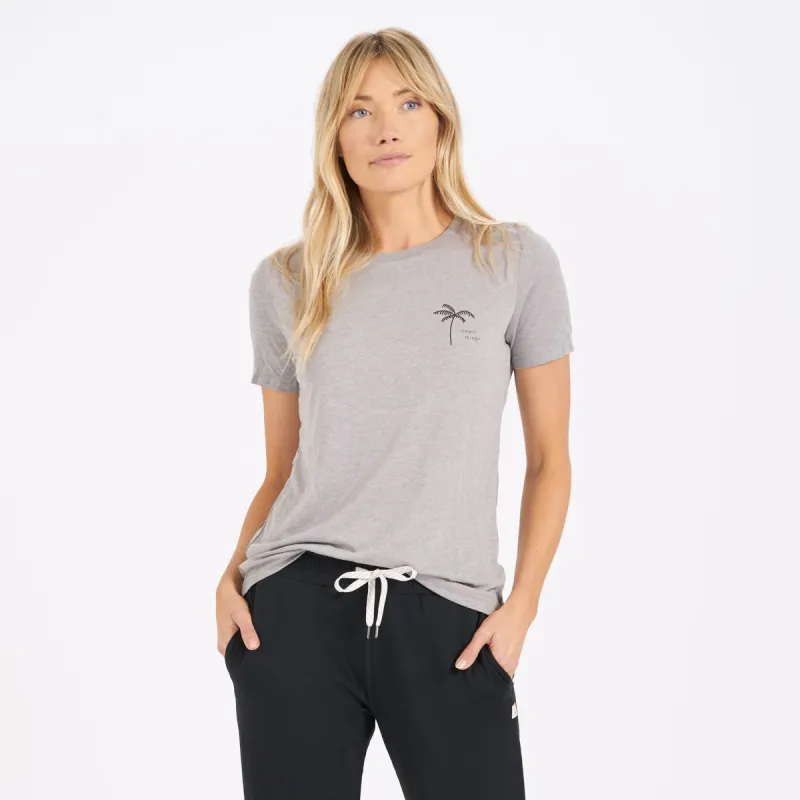 Simple Things Tee | Heather Grey sold by Vuori