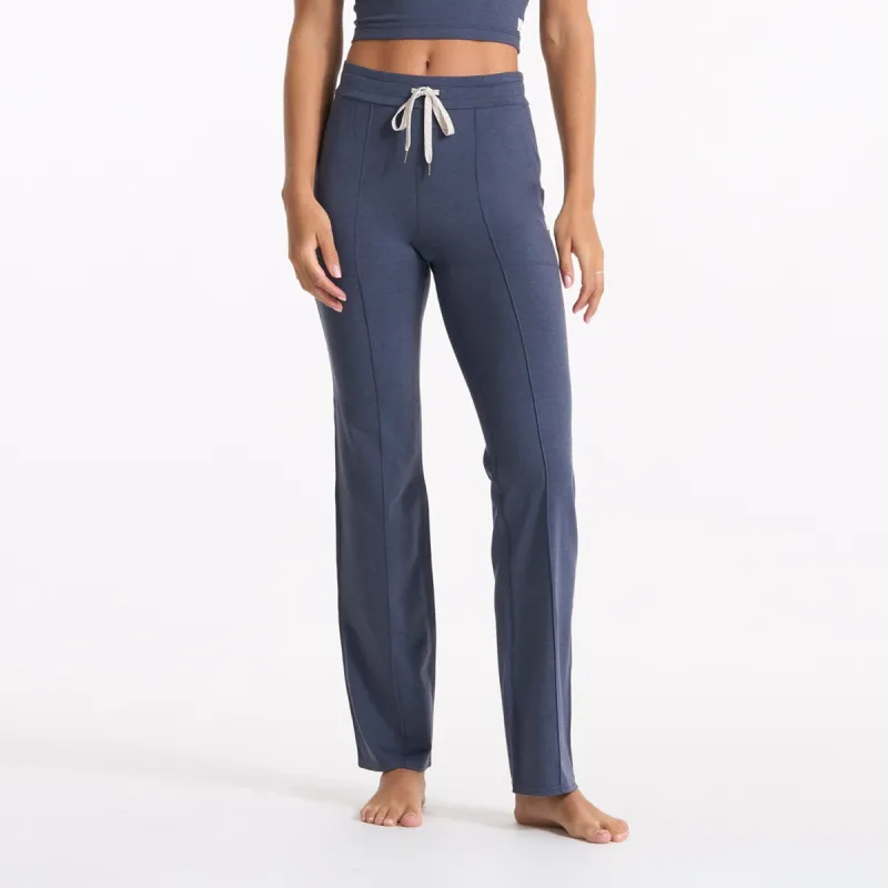 Halo Wide Leg Flare | Azure Heather sold by Vuori