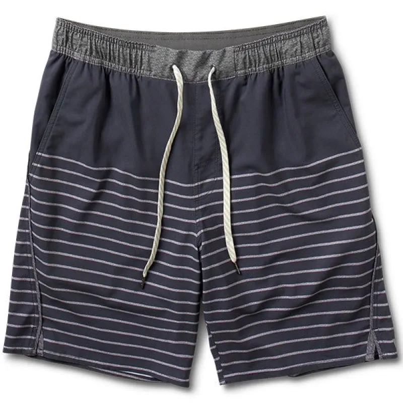 Trail Short | Navy Stripe sold by Vuori