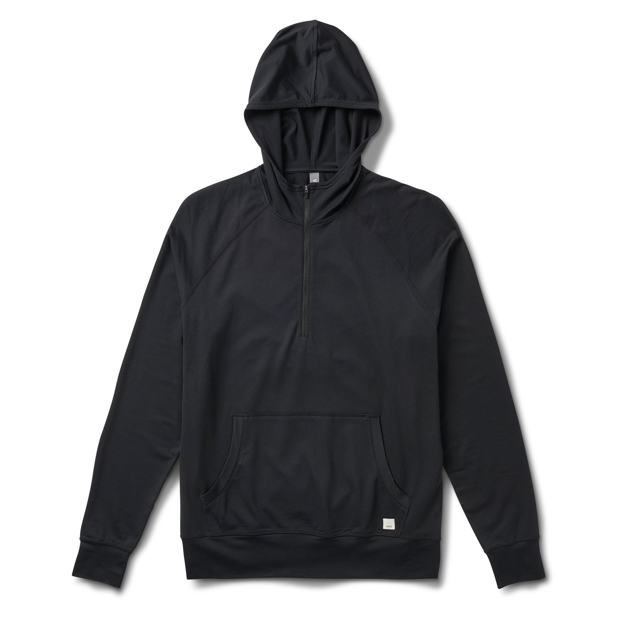 Ponto Performance Half Zip Hoodie | Black sold by Vuori