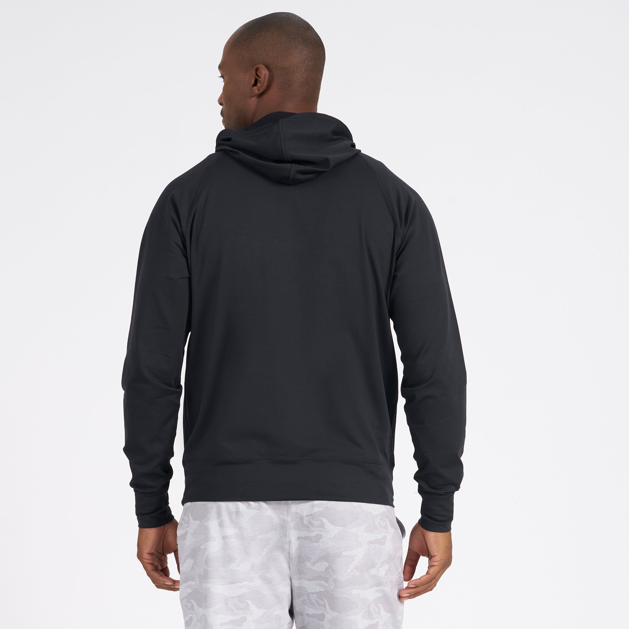 Ponto Performance Half Zip Hoodie | Black sold by Vuori product image thumbnail 4