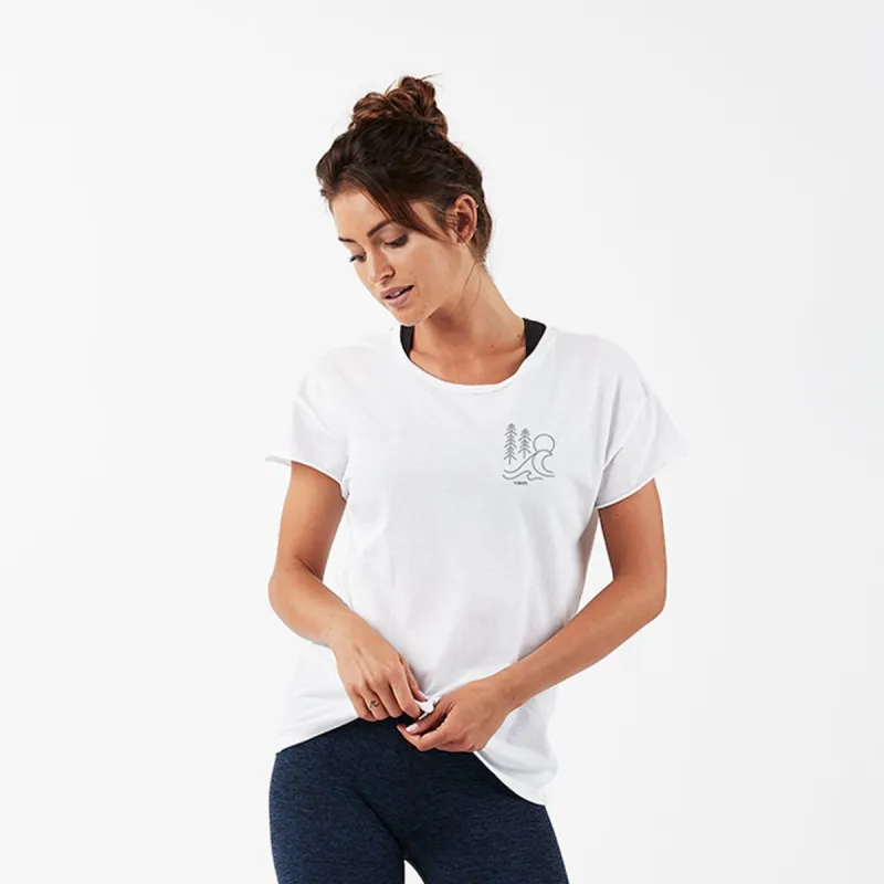 Trees & Seas Tee | Solid White sold by Vuori