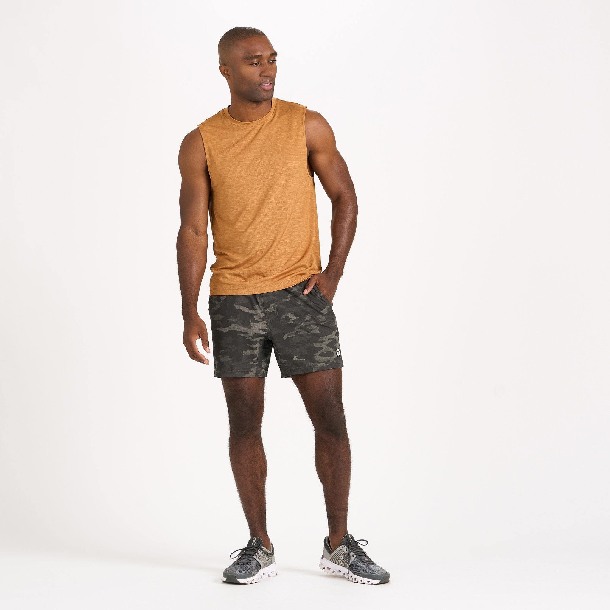 Kore Short 5" | Oregano Watercolor Camo sold by Vuori product image thumbnail 4