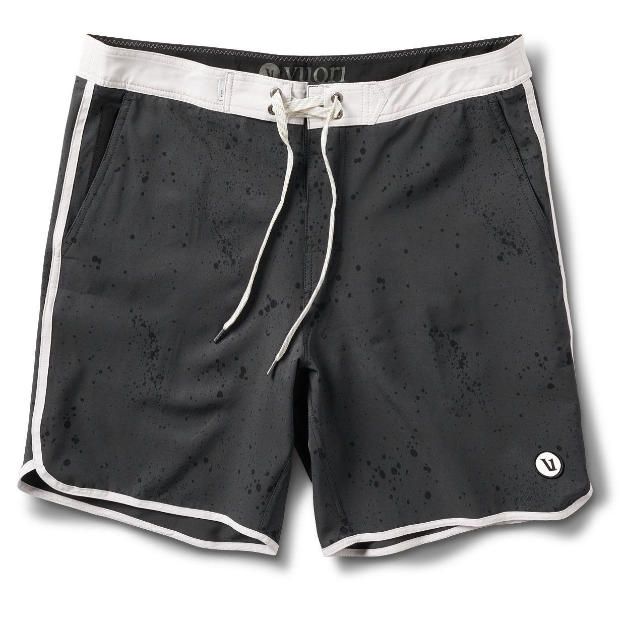 Cruise Boardshort | Charcoal Splatter sold by Vuori
