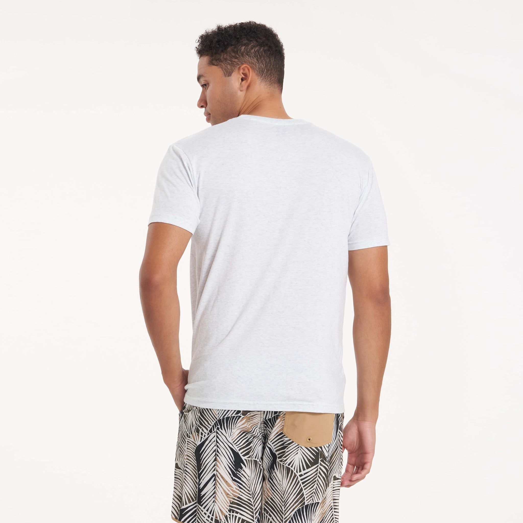 ACTV Club Tee | White Heather sold by Vuori product image thumbnail 4