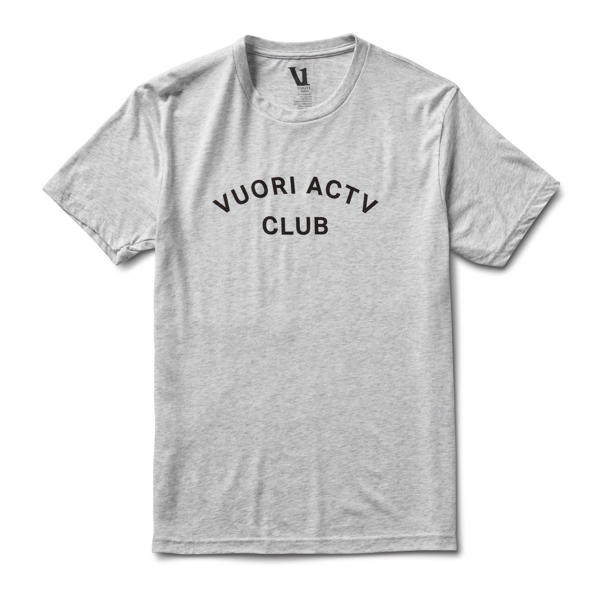 ACTV Club Tee | White Heather sold by Vuori