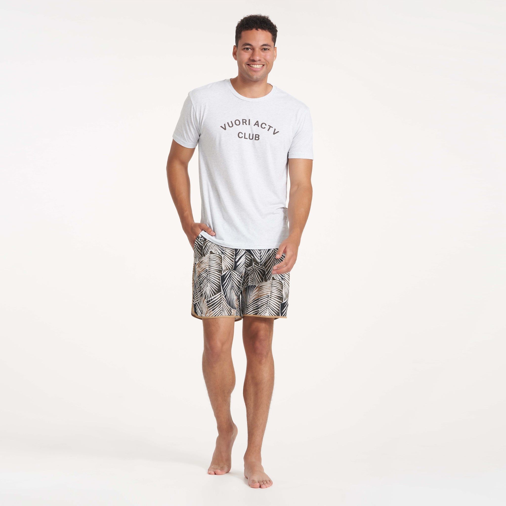 ACTV Club Tee | White Heather sold by Vuori product image thumbnail 5