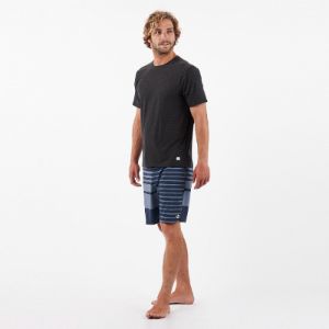 Equator Boardshort | Navy Asym Block sold by Vuori