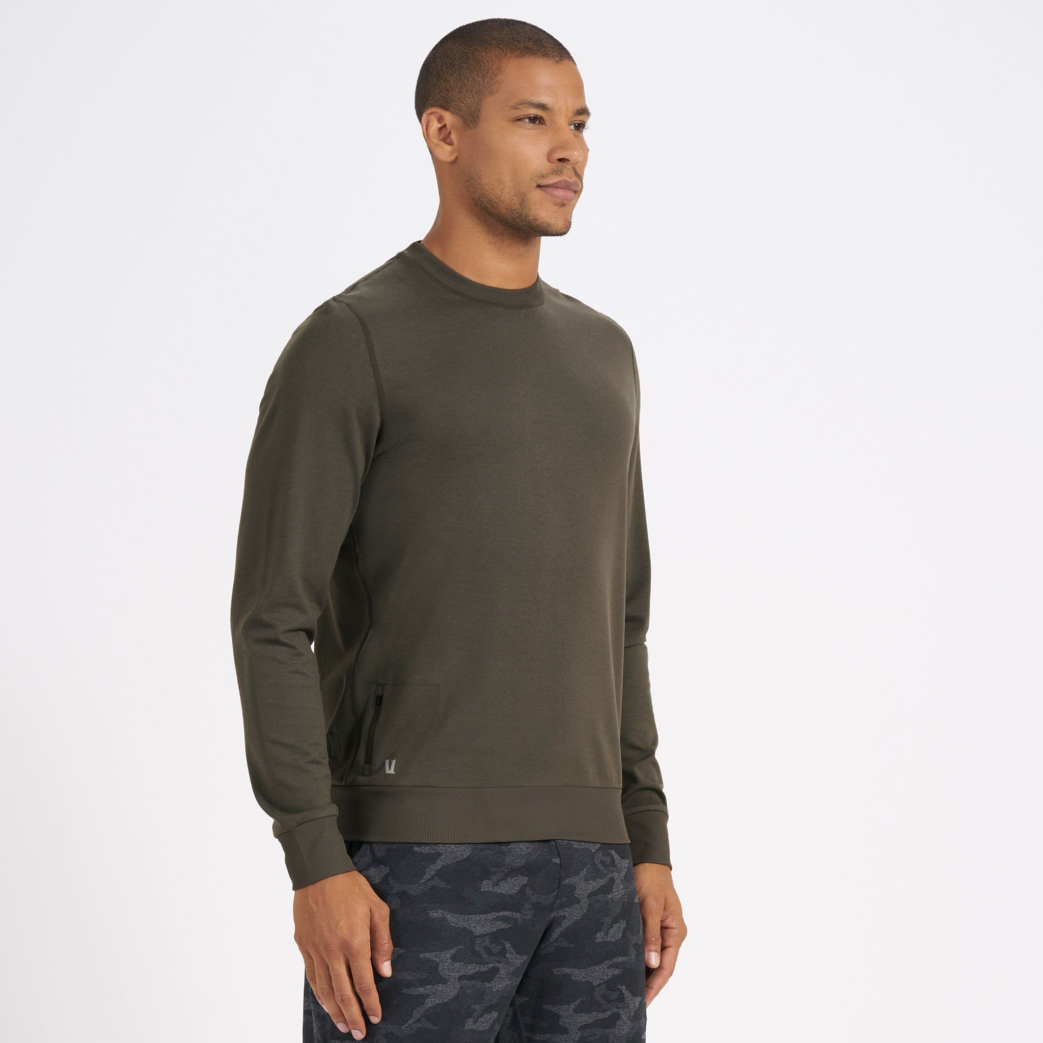 Ponto Performance Crew | Oregano Heather sold by Vuori product image thumbnail 3