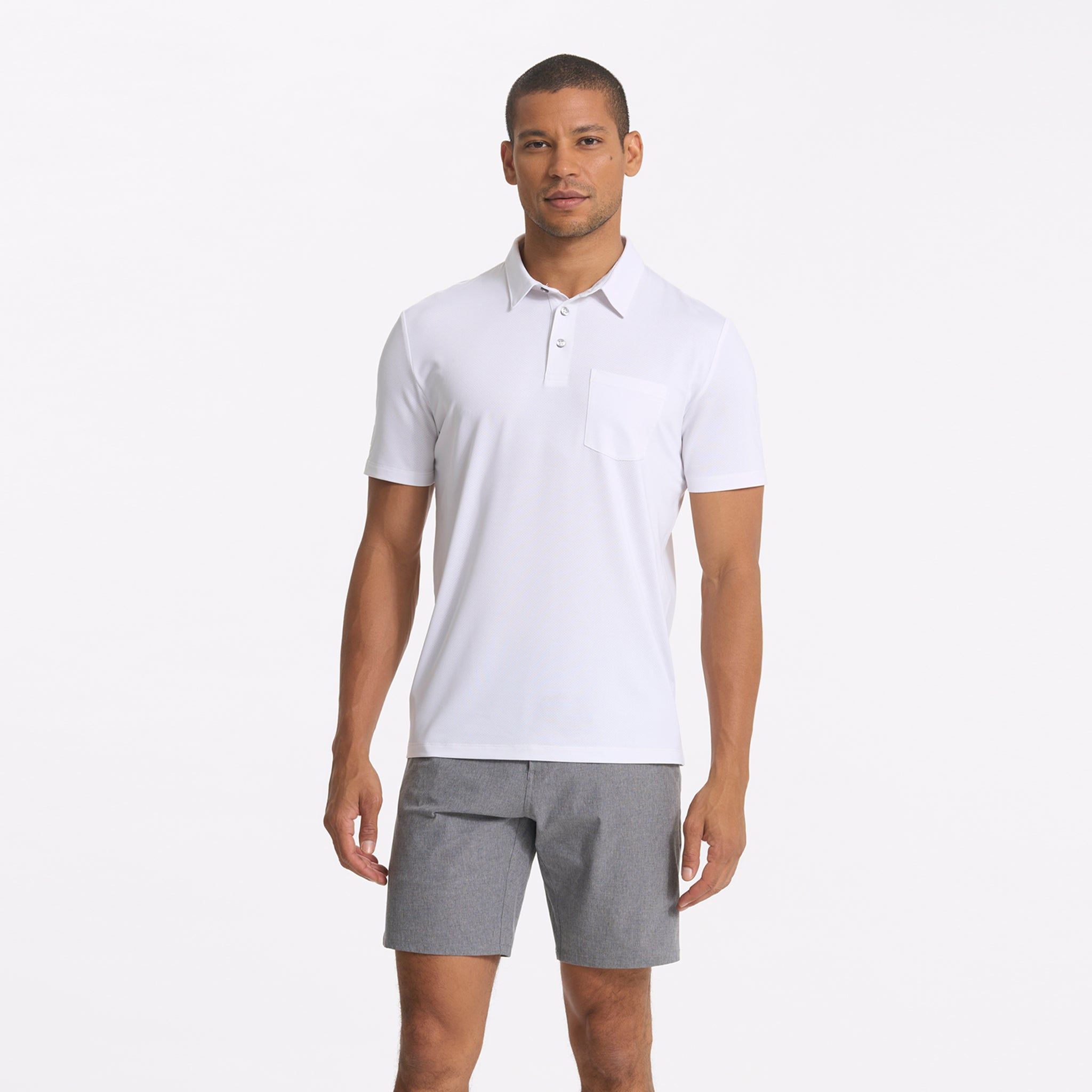 Zephyr Polo | White sold by Vuori product image thumbnail 2