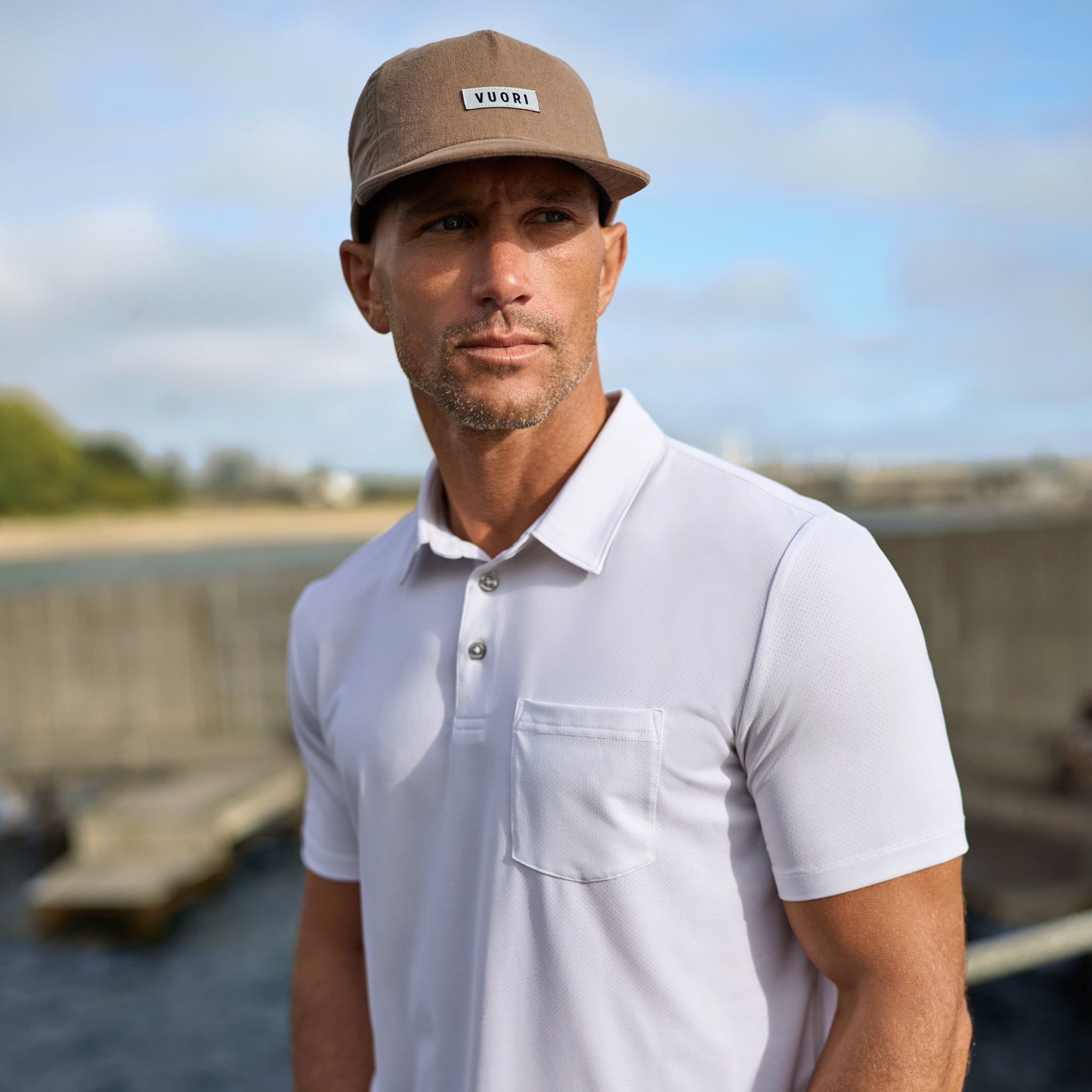 Zephyr Polo | White sold by Vuori product image thumbnail 6