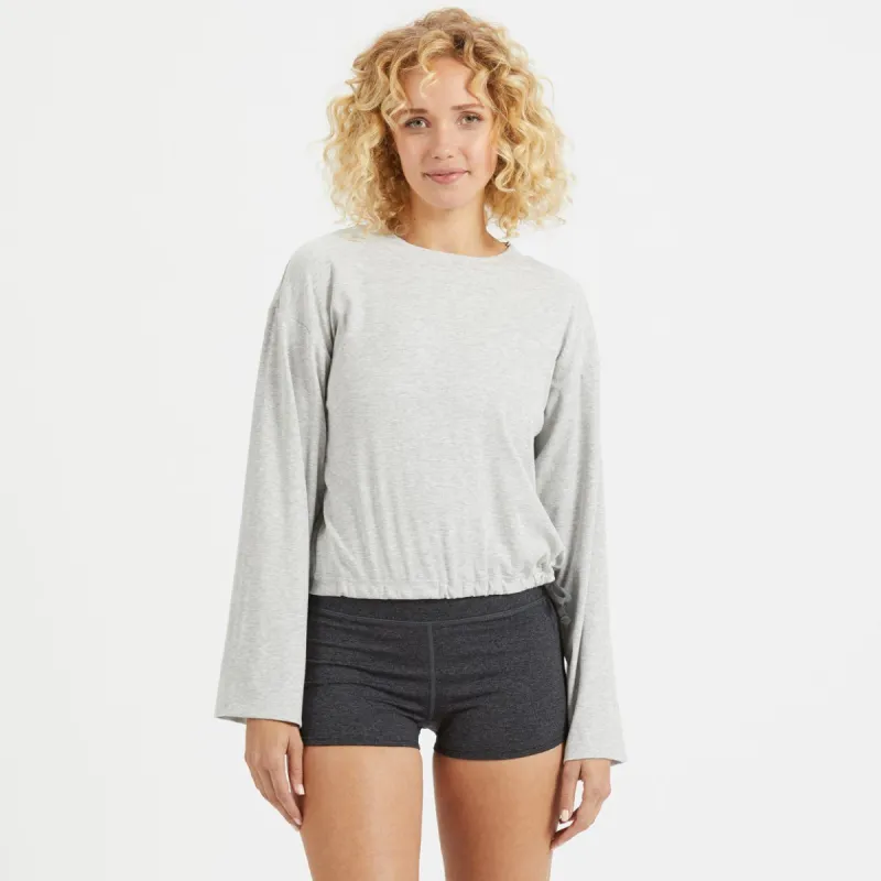 Pose Top | Light Heather Grey sold by Vuori