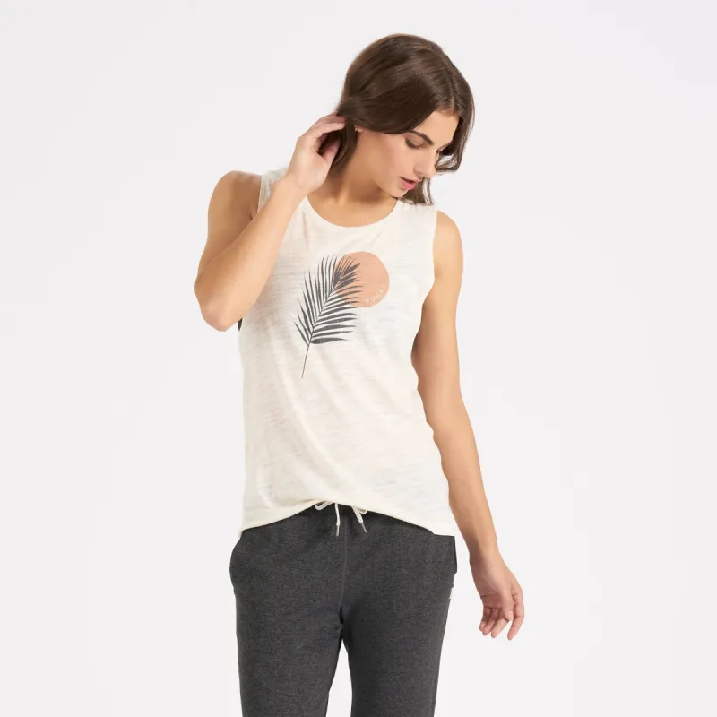 Palm Frond Tank | Natural sold by Vuori