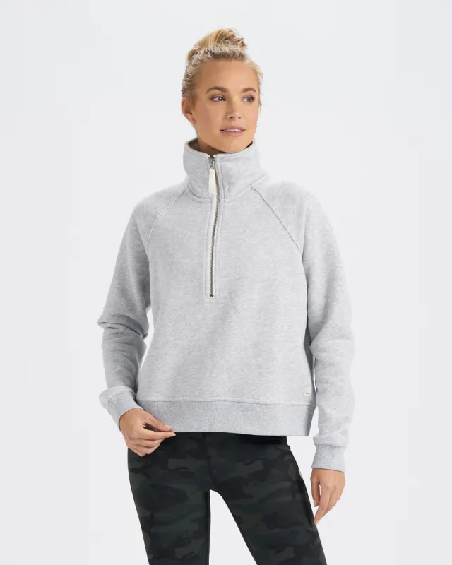 Restore Half Zip | Light Heather Grey sold by Vuori