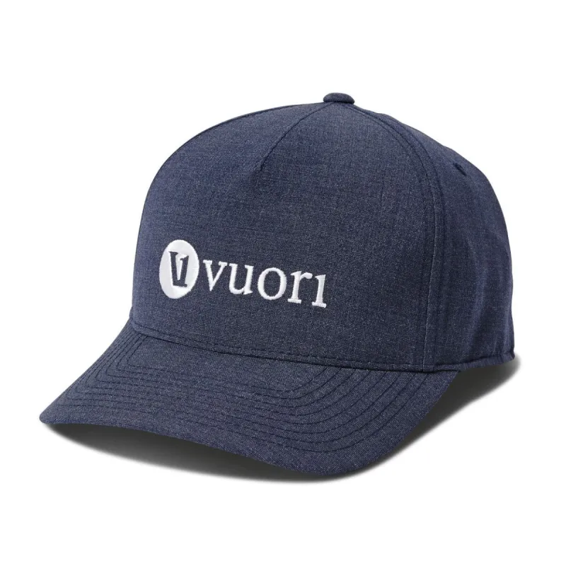 V1 Vuori Wordmark Hat | Navy Heather sold by Vuori
