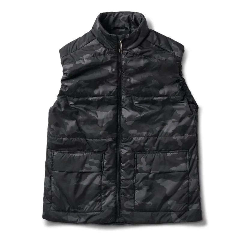 Topanga Insulation Vest | Black Camo sold by Vuori