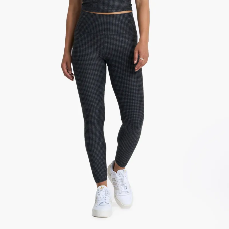 Clean Elevation Legging | Charcoal Heather Gingham sold by Vuori