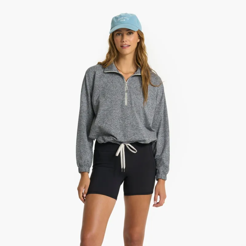 Halo Relaxed Half Zip | Heather Grey sold by Vuori