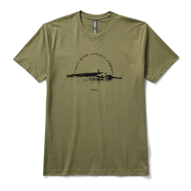 Sun Sets Tee | Army sold by Vuori