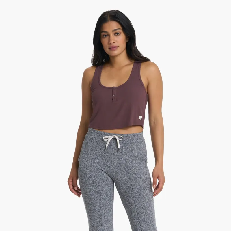 Cove Crop Tank | Chestnut sold by Vuori