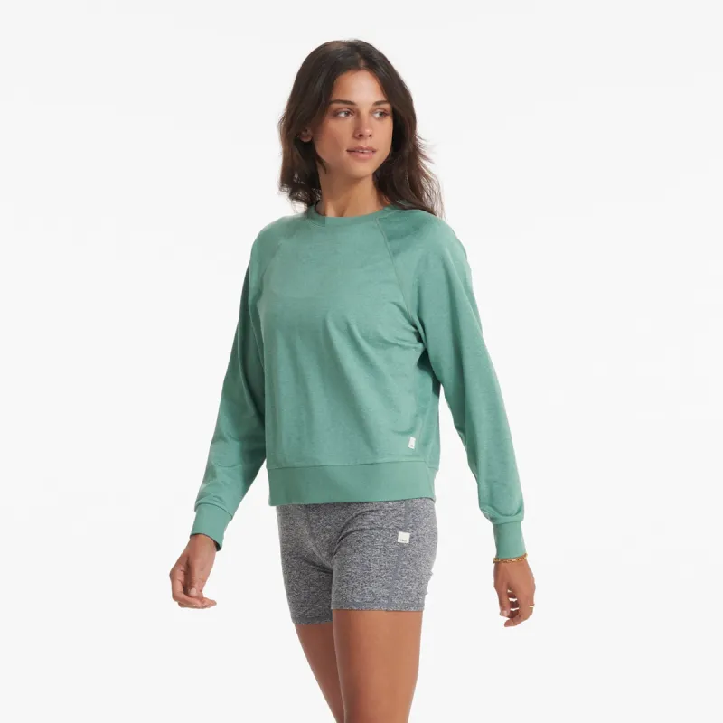 Long-Sleeve Halo Crew | Celadon Heather sold by Vuori