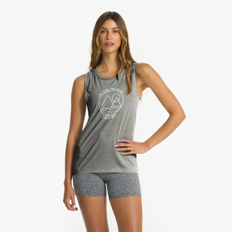The Rise The Shine Tank | Dusty Pine sold by Vuori