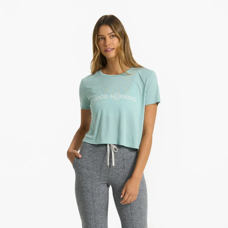 Good Morning Tee | Dusty Blue sold by Vuori