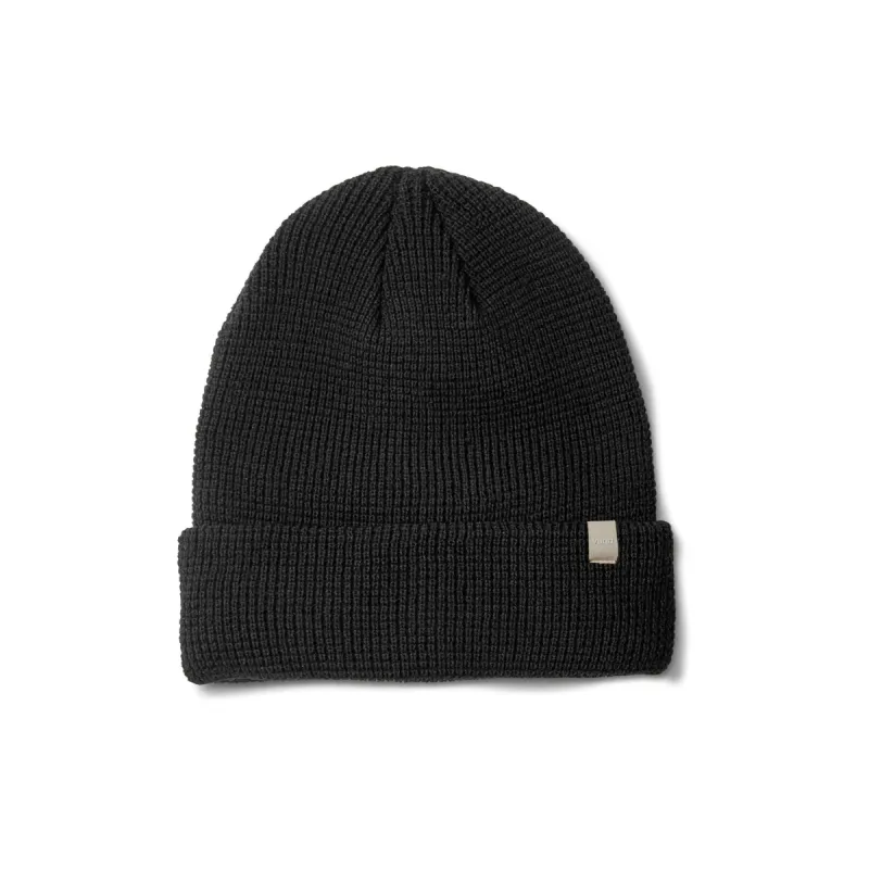 Alpine Waffle Beanie | Black sold by Vuori