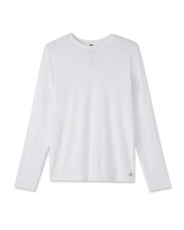 Long Sleeve Strato Tech Tee | White sold by Vuori