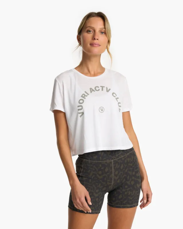 ACTV Club Tee 2.0 | White sold by Vuori
