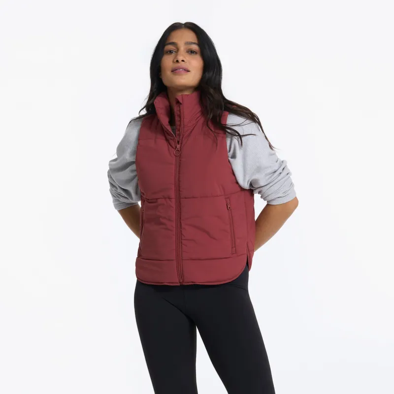 Canyon Insulated Vest | Currant sold by Vuori