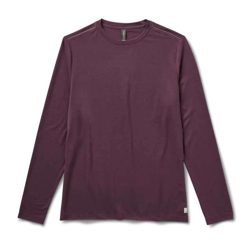 Long Sleeve Current Tech Tee | Chestnut sold by Vuori