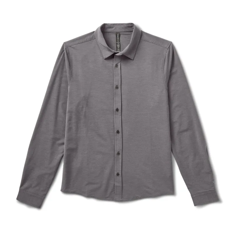 Long Sleeve Bridge Button Down | Vintage Charcoal sold by Vuori