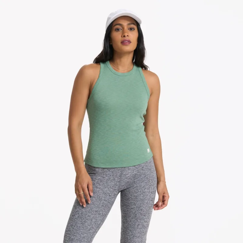 Sunrise High Neck Tank | Celadon sold by Vuori