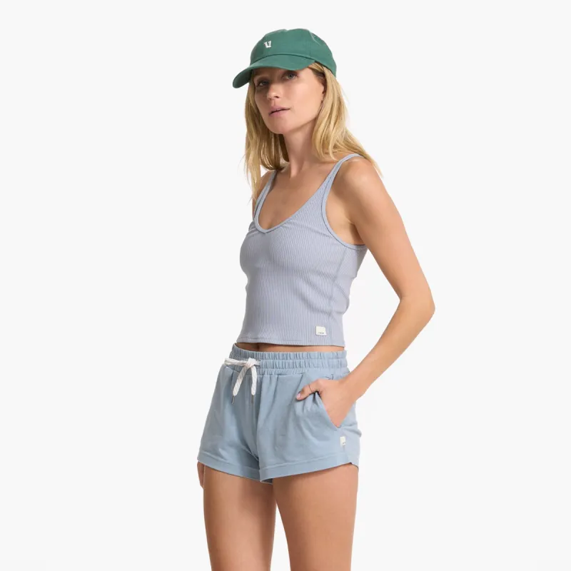 Rib Crop Tank | Light Cloud sold by Vuori