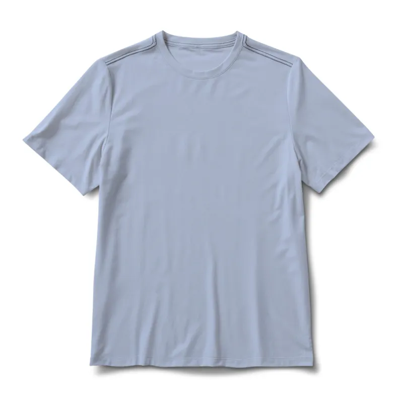 Current Tech Tee | Light Cloud sold by Vuori