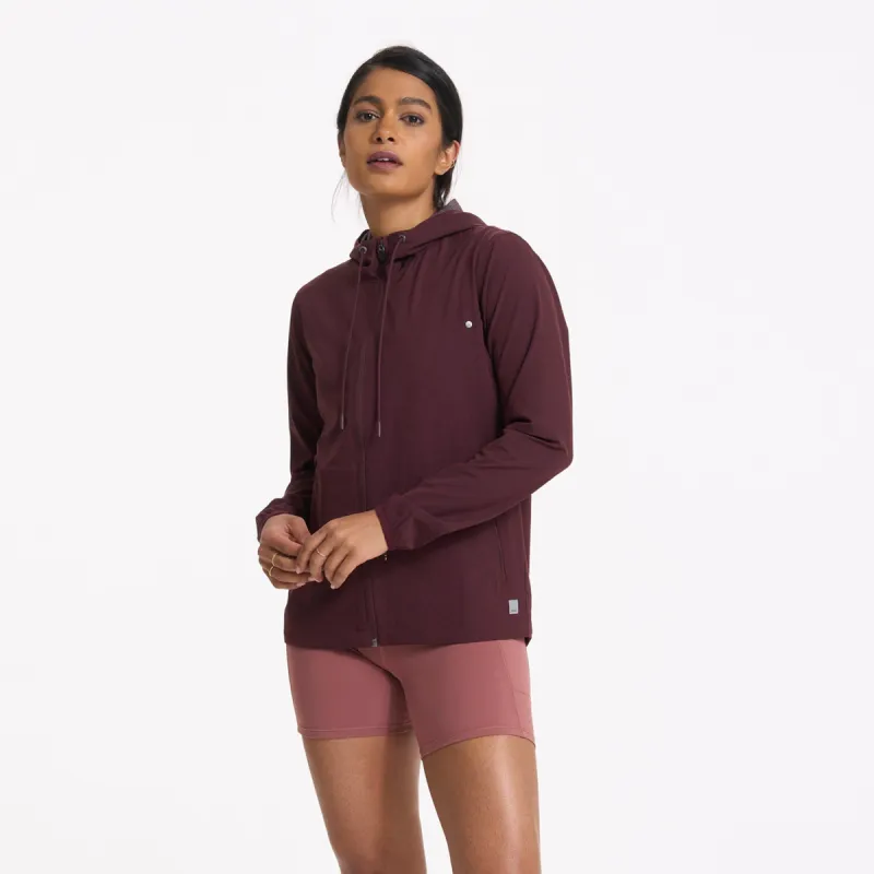 Womens Outdoor Trainer Shell | Ruby Linen Texture sold by Vuori