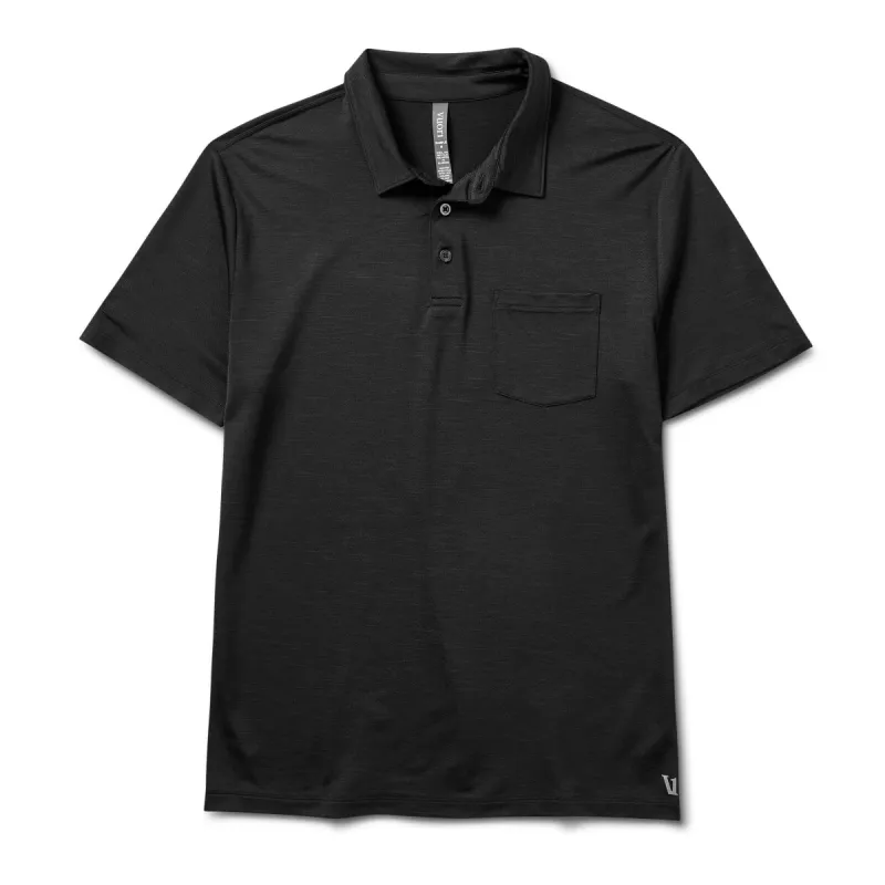 Zephyr Polo | Black Heather made by Vuori