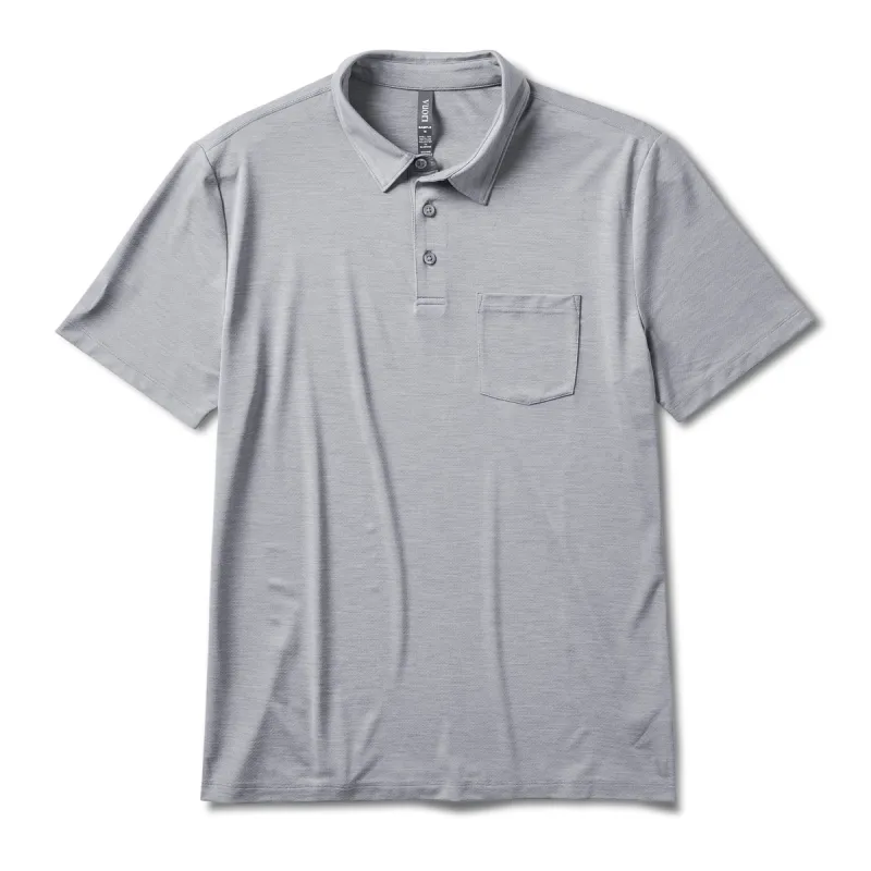 Zephyr Polo | Heather Grey made by Vuori