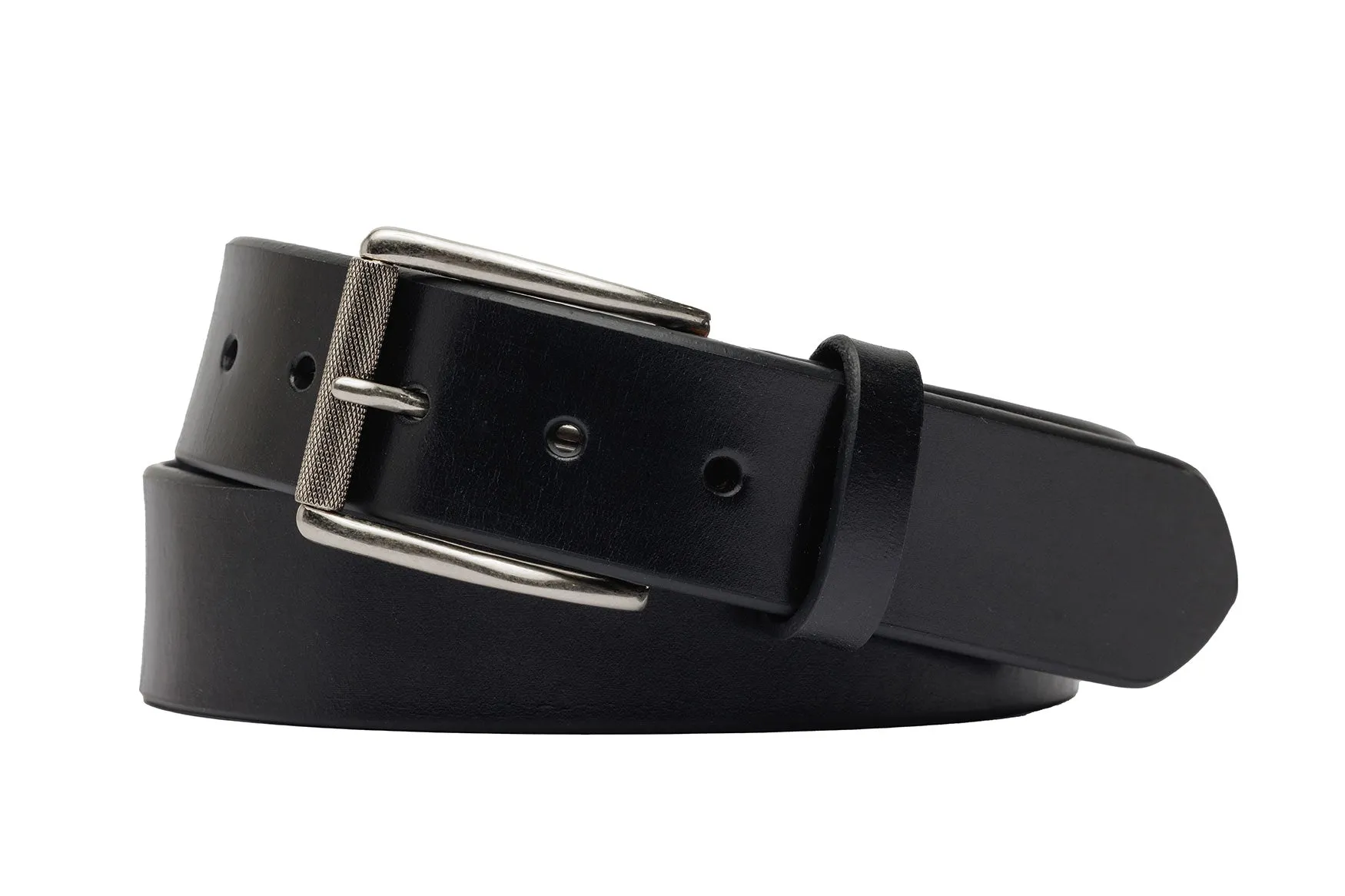 Bridle Leather Belt with Antique Silver Buckle sold by W. Kleinberg product image thumbnail 2