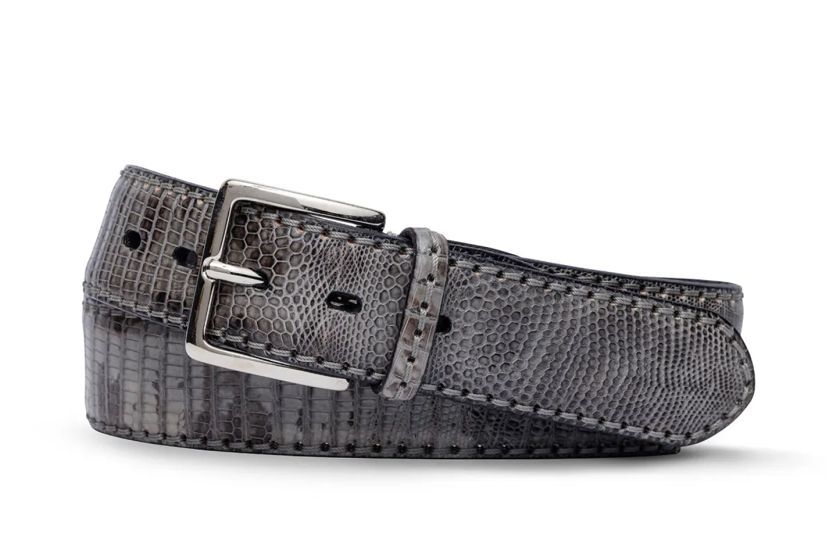 Himalayan Lizard Belt with Nickel Buckle sold by W. Kleinberg