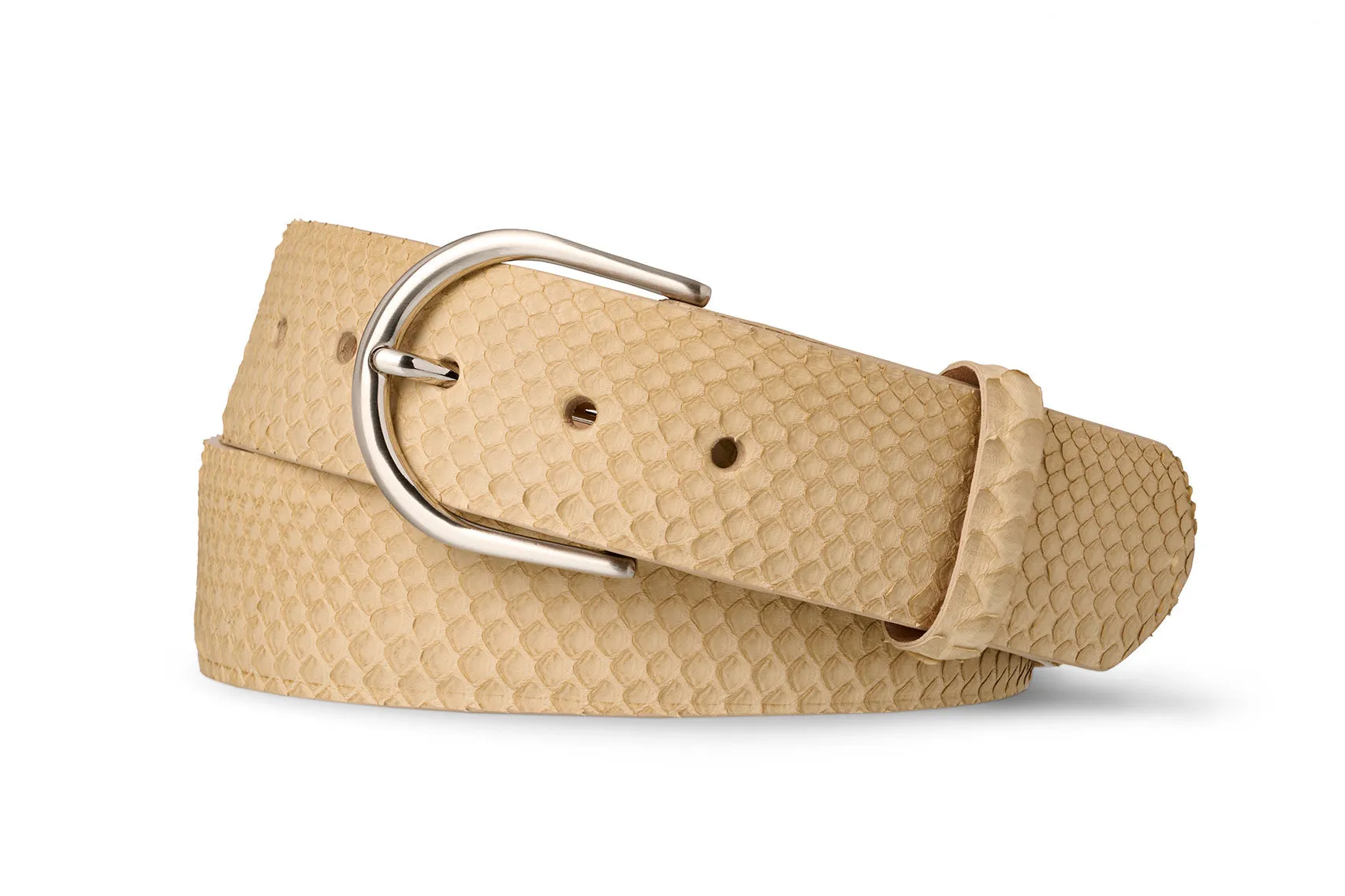 Python Belt with Brushed Nickel Buckle sold by W. Kleinberg product image thumbnail 2