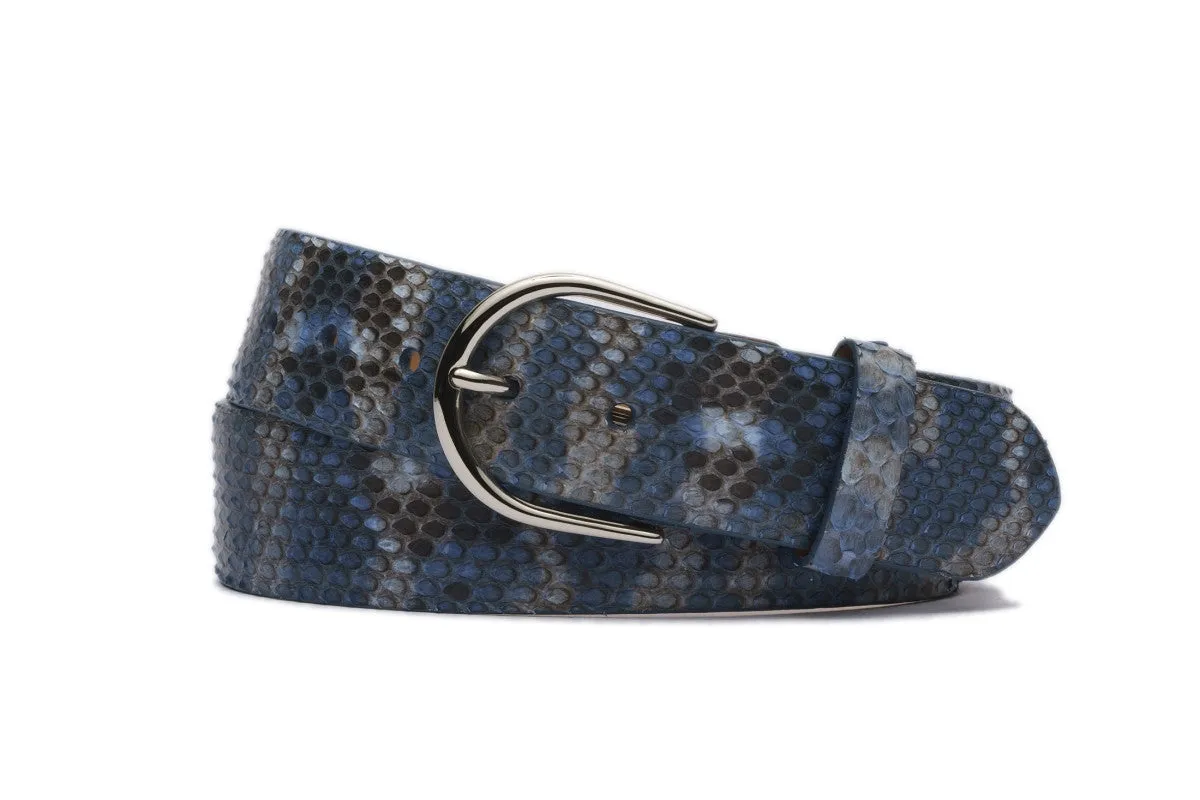 Python Belt with Brushed Nickel Buckle sold by W. Kleinberg product image thumbnail 4