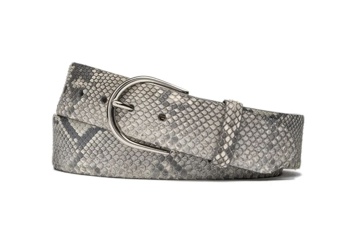 Python Belt with Brushed Nickel Buckle sold by W. Kleinberg product image thumbnail 3