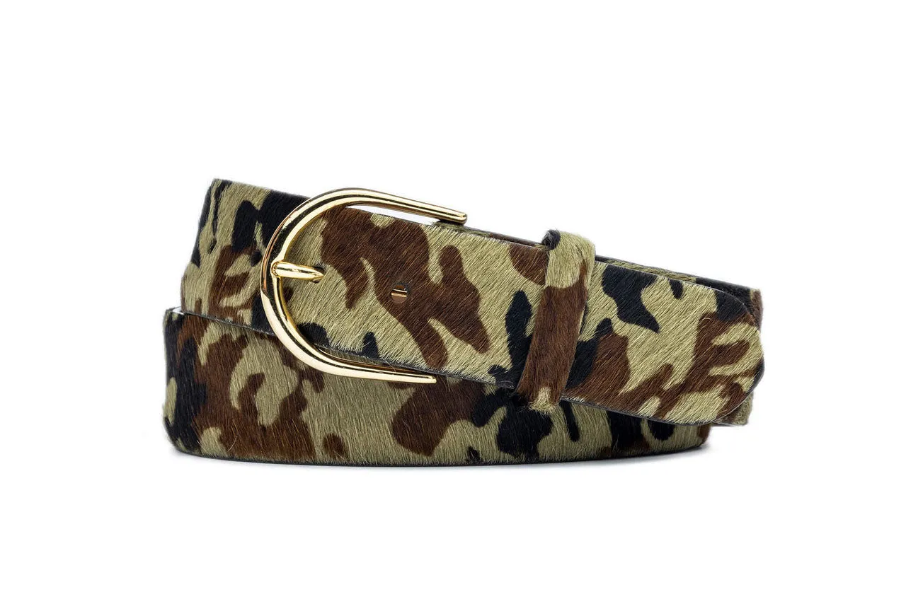 2" Calf Hair Belt with Round Buckle sold by W. Kleinberg product image thumbnail 5